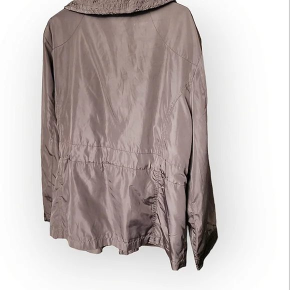 ARMAND THIERY utility raincoat jacket long TAN Size 14/16 - Picture 3 of 16